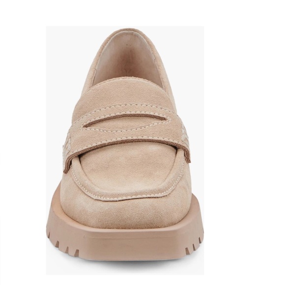 Dolce Vita Elias Loafer Tan Dune Suede Women’s Size 11 Penny Slot Lug Sole - Picture 11 of 16
